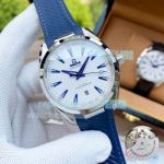 Replica Omega Seamaster Aqua Terra 150m White Dial Blue Markers Watch